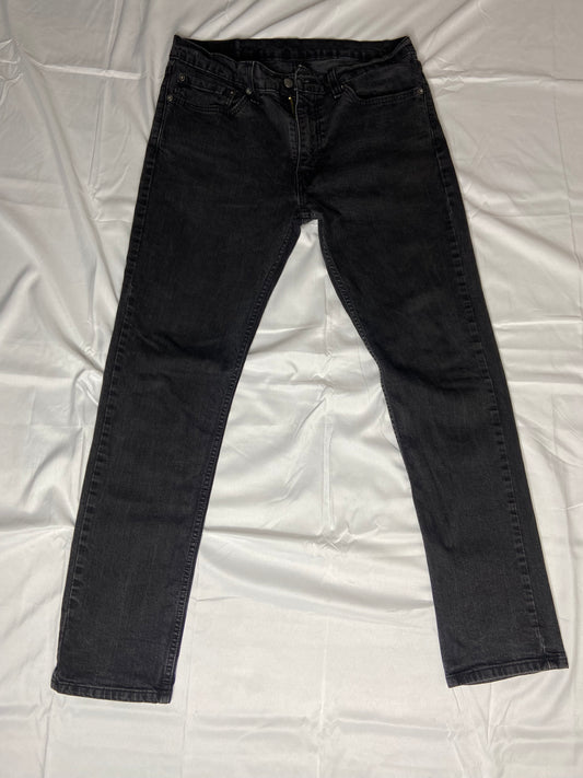 511 Sun Faded Black Denim Levi’s 34x32