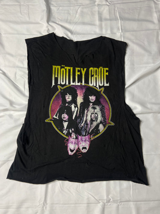 Hand Cut Mötley Crüe V-Cut Muscle Tee