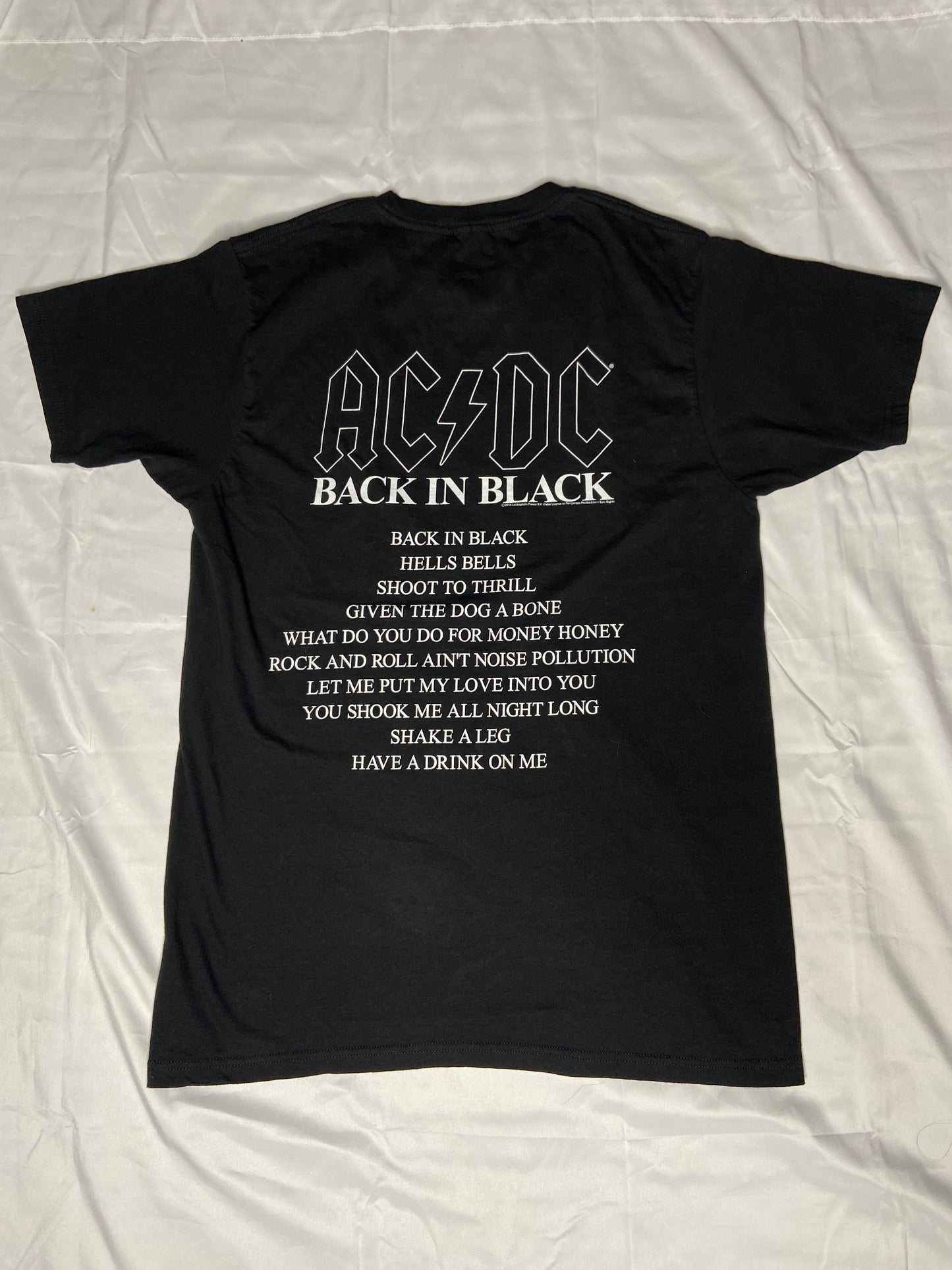 AC/DC Double Sided “Back In Black” T-Shirt