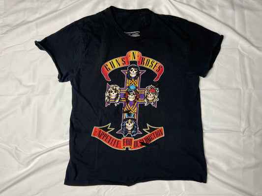 Hand Cut Distressed Guns N Roses T-Shirt