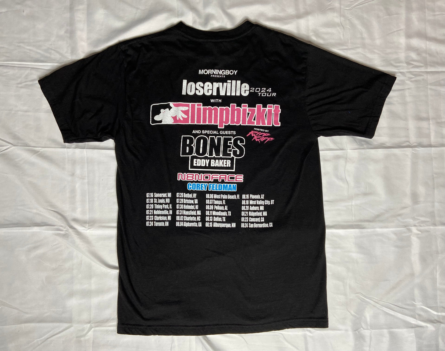 Limp Bizkit LOSERVILLE 2024 Tour T-Shirt Double Sided