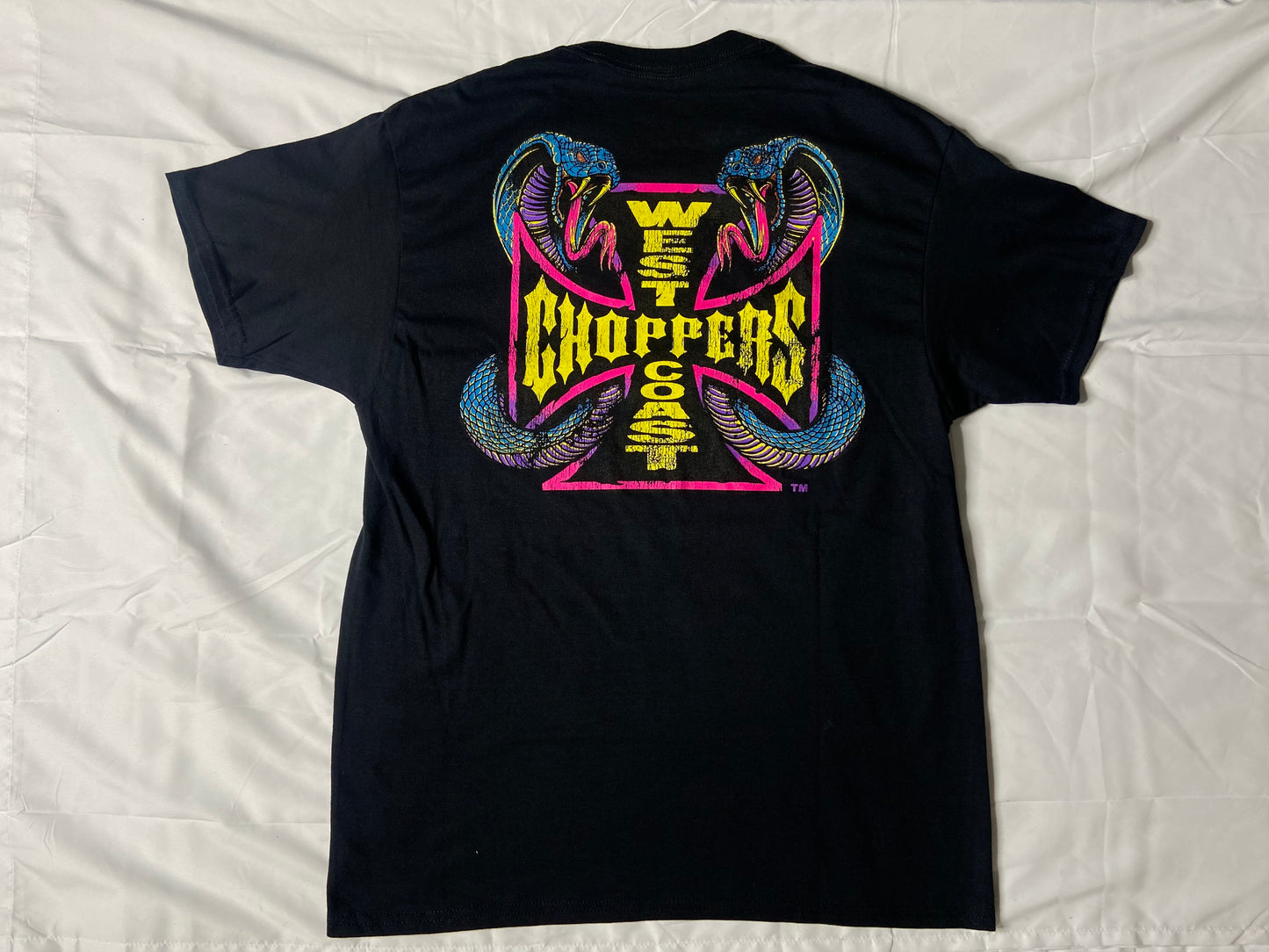 Double Sided West Coast Choppers Cobra T-Shirt