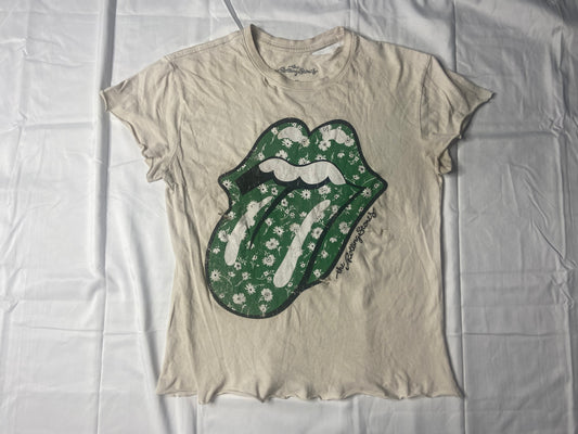 Hand Cut Aged Rolling Stones T-Shirt