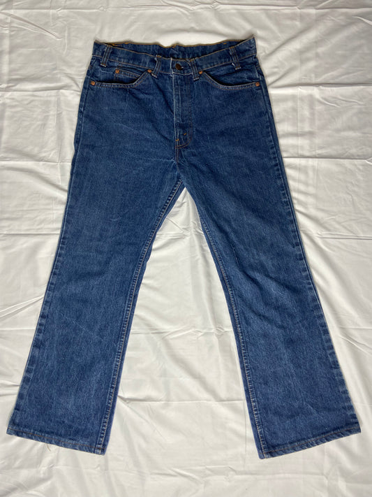 Vintage 1980’s Orange Tab Bootcut Levi’s Jeans 34x34