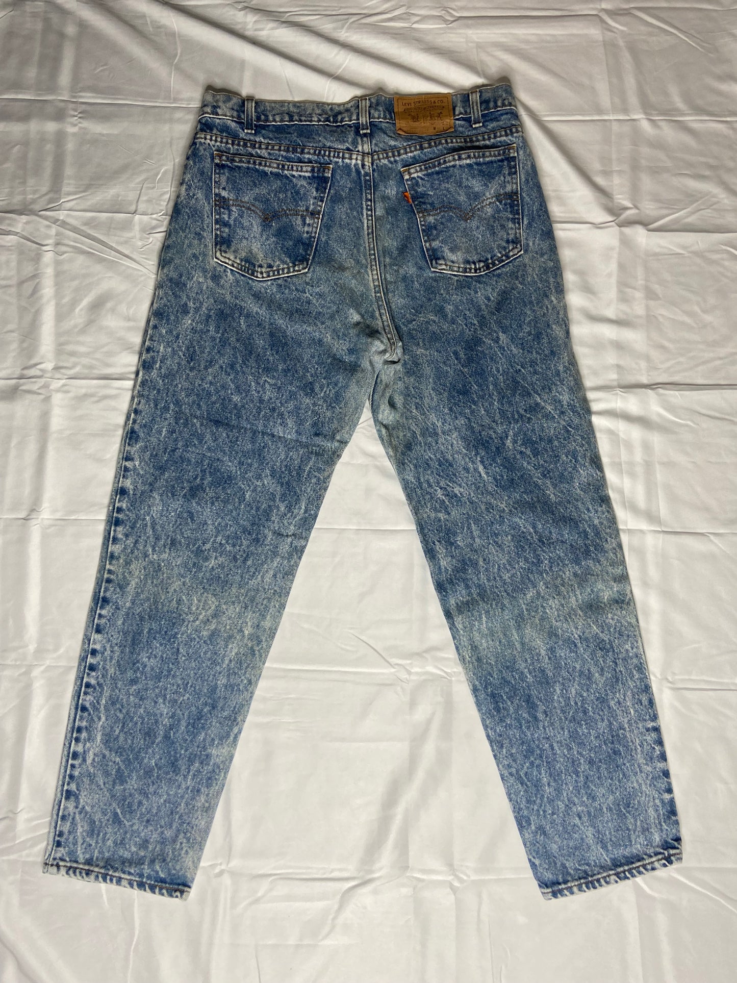 Vintage 1990s Orange Tab Stone Wash Levi’s 36x30