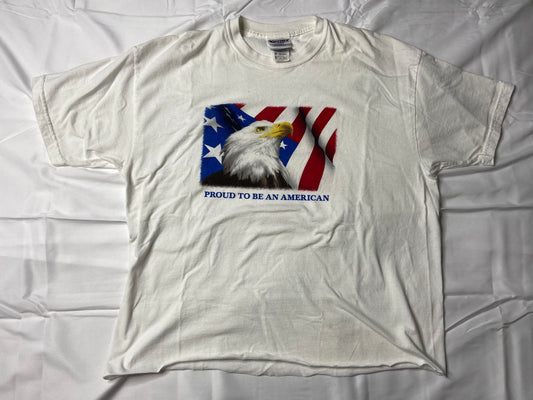 Hand Cut “Proud To Be An American” T-Shirt